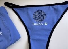 Sevgili Kombini - Face ID Baskılı MAVİ İç Çamaşırı Takımı