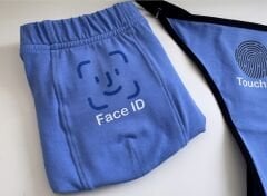 Sevgili Kombini - Face ID Baskılı MAVİ İç Çamaşırı Takımı