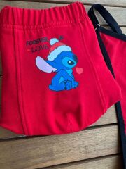 Sevgili Kombini -Stitch Forever in Love Çift Boxer Takımı