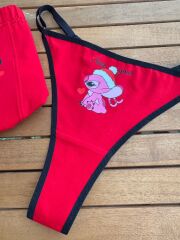 Sevgili Kombini -Stitch Forever in Love Çift Boxer Takımı