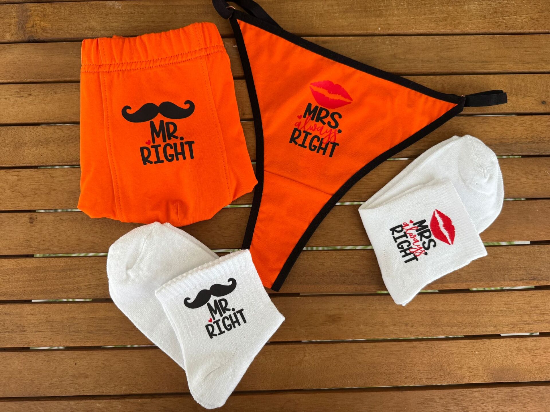 Çoraplı İç Çamaşırı Takımı - Mr. Right Çift Boxer Takımı