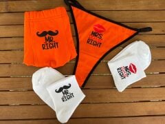 Çoraplı İç Çamaşırı Takımı - Mr. Right Çift Boxer Takımı