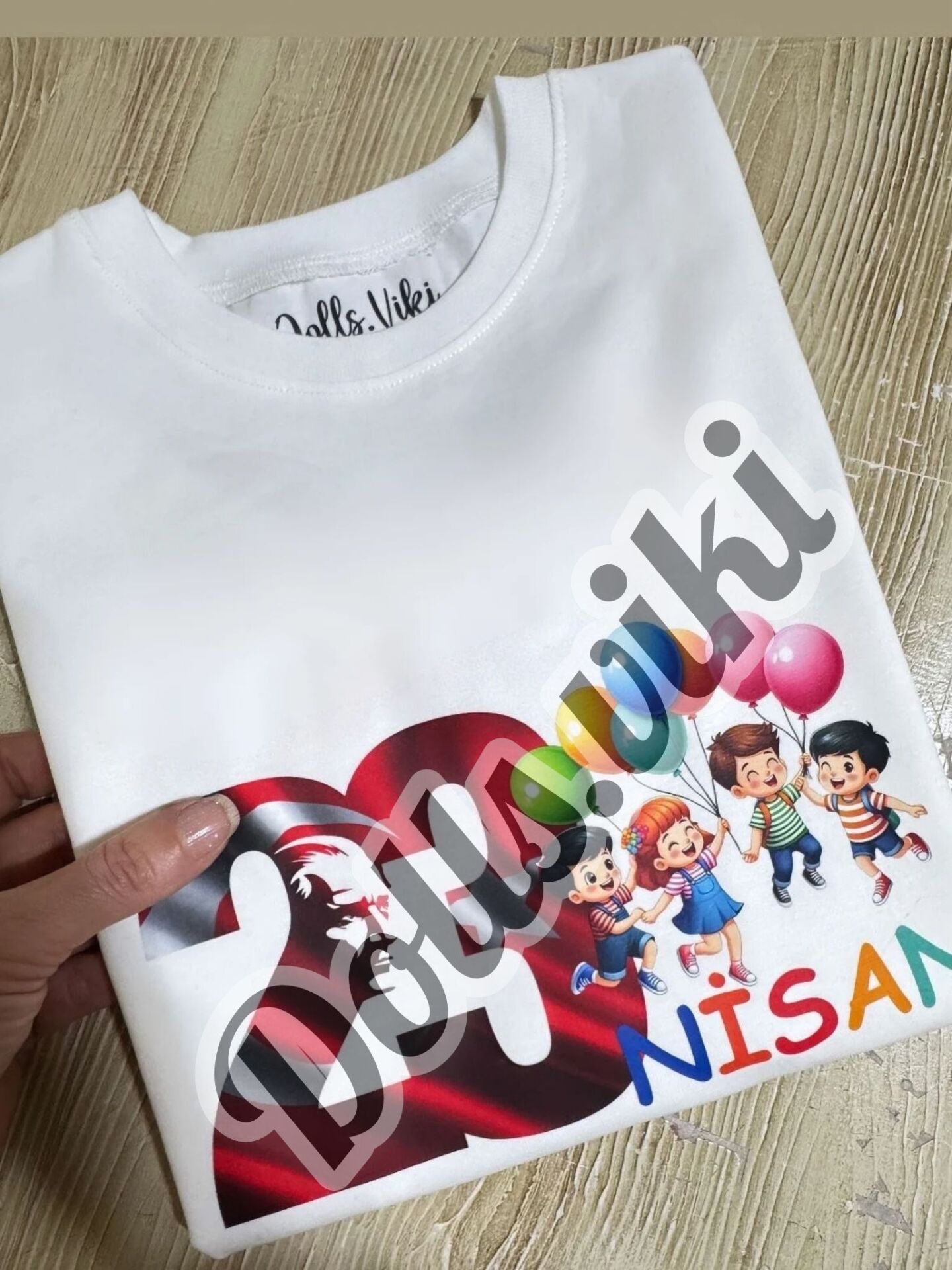 23 NİSAN BASKILI - İSME ÖZEL ÇOÇUK T-SHİRT