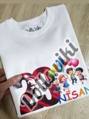 23 NİSAN BASKILI - İSME ÖZEL KADIN T-SHİRT