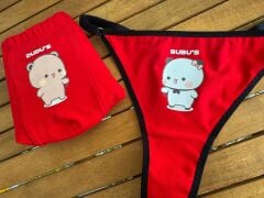 Sevgili Kombini - Kişiye Özel Dudu's & Bubu's Boxer Takımı